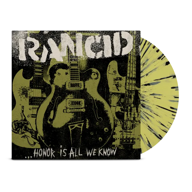 rancid-honor-is-all-we-know-lp-vinyl-yellow-splatter-punk-12-inch image 1