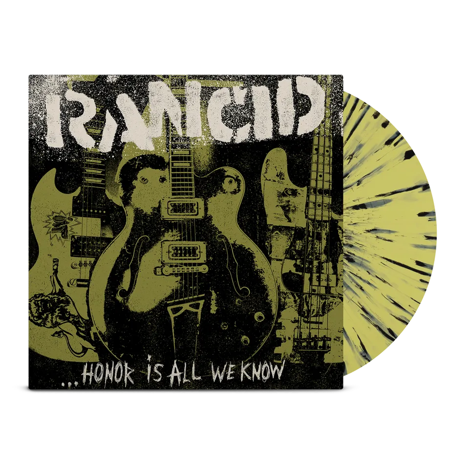 rancid-honor-is-all-we-know-lp-vinyl-yellow-splatter-punk-12-inch image 1