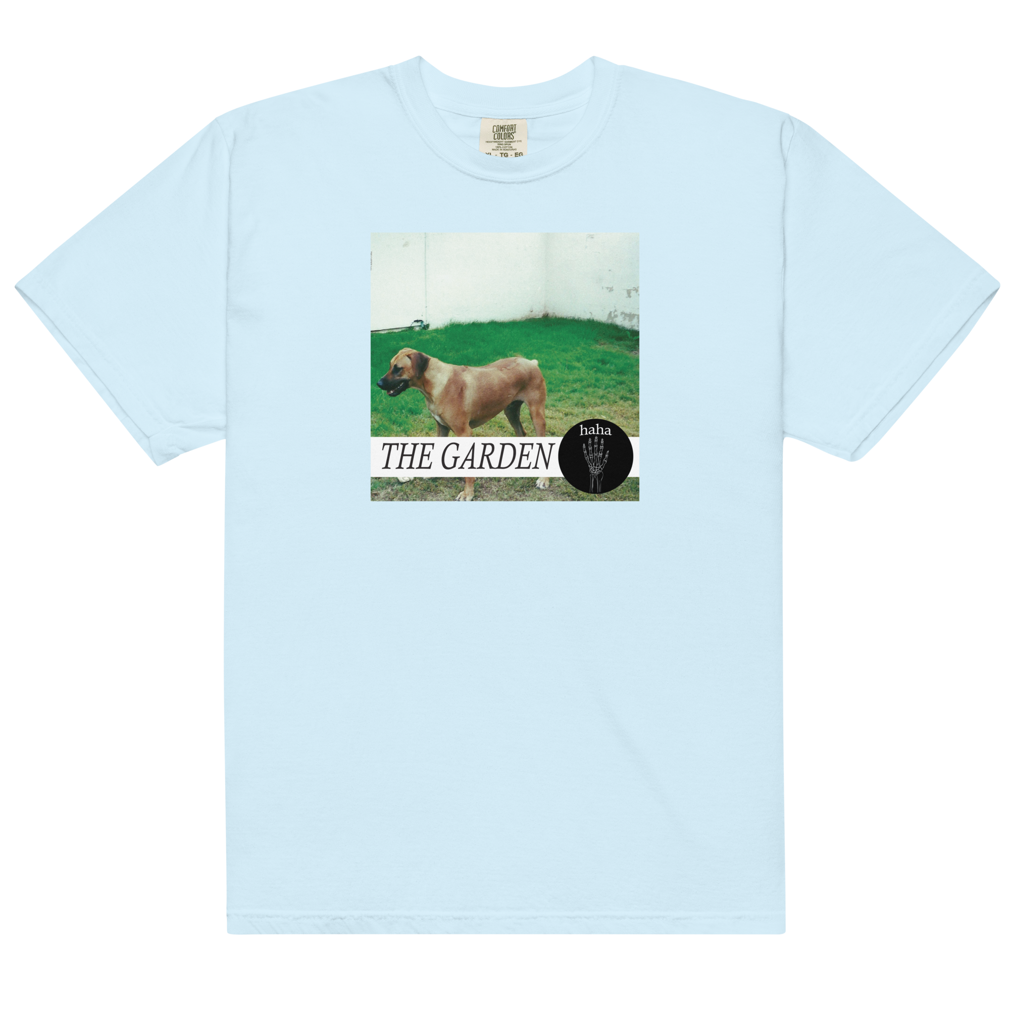 haha-t-shirt-light-blue-baumwolle-album-wei-blau image 1