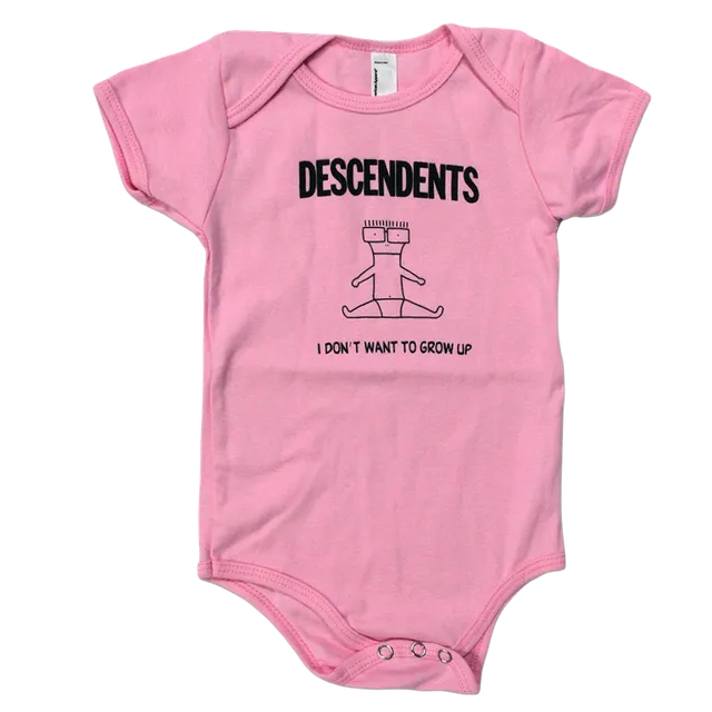descendents-i-don-t-want-to-grow-up-baby-body-rosa image 1