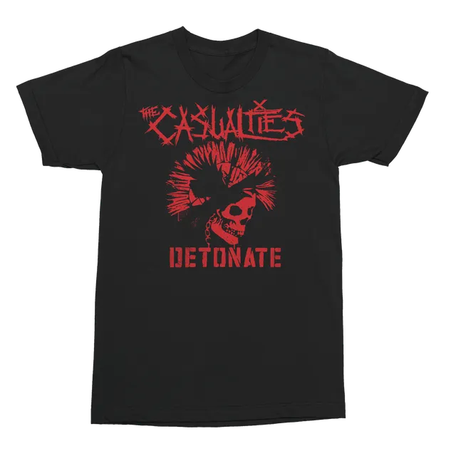the-casualties-detonate-skull-t-shirt-schwarz-baumwolle image 1