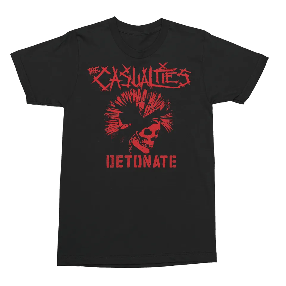 the-casualties-detonate-skull-t-shirt-schwarz-baumwolle image 1