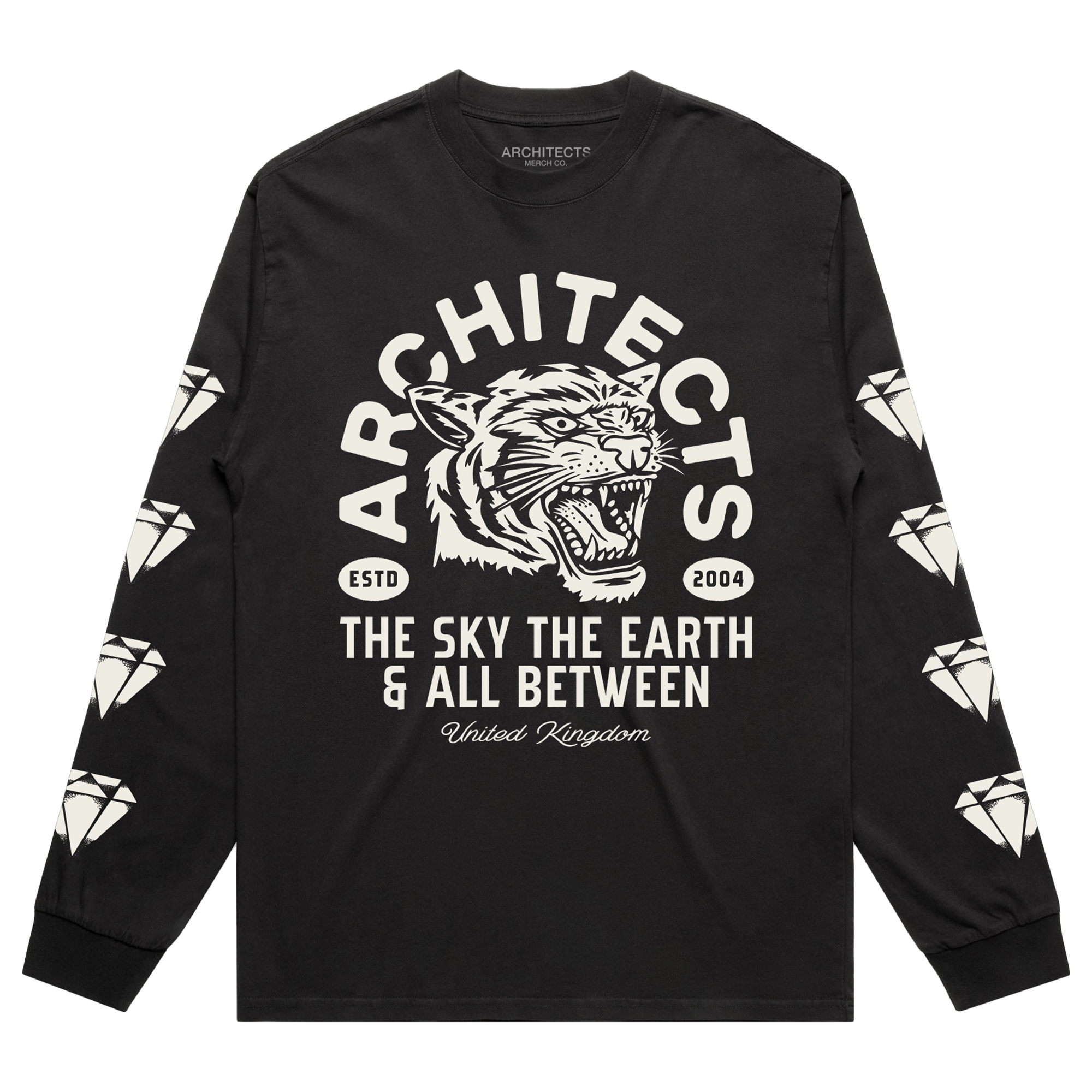 architects-diamond-tiger-longsleeve-schwarz-baumwolle image 1