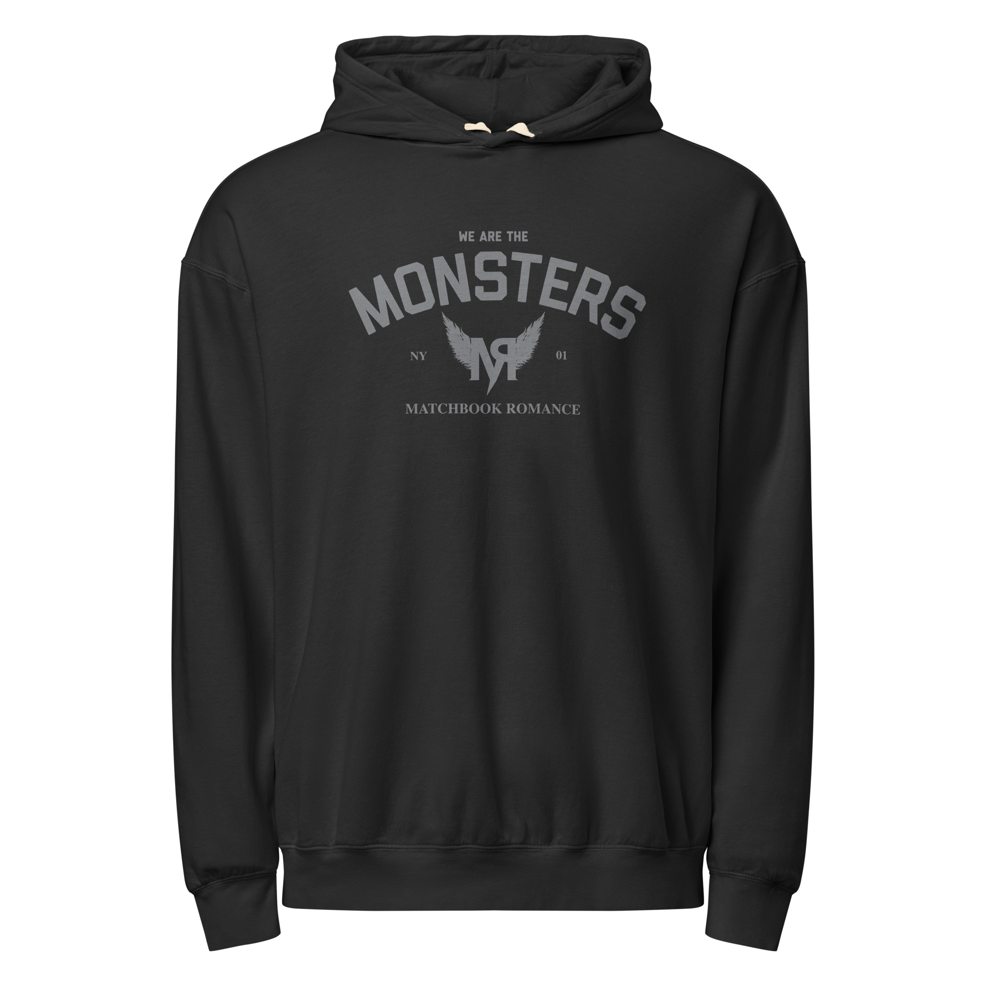 matchbook-romance-monsters-hoodie-schwarz-kapuzenpullover image 1