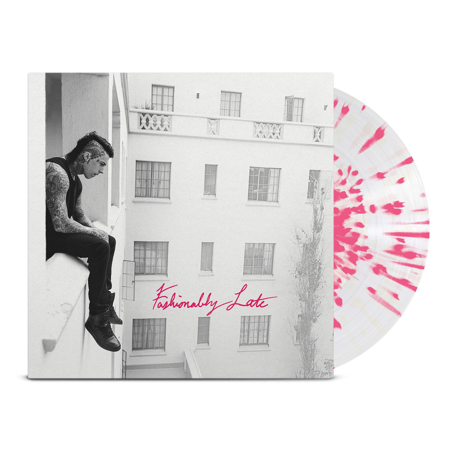 falling-in-reverse-fashionably-late-lp-vinyl-clear-pink-splatter image 1