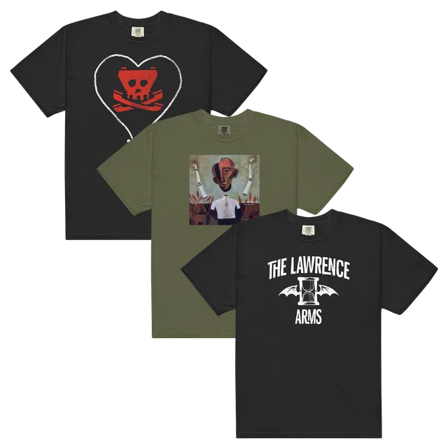 alkaline-trio-hot-water-music-lawrence-arms-t-shirt-bundle-3er image 1