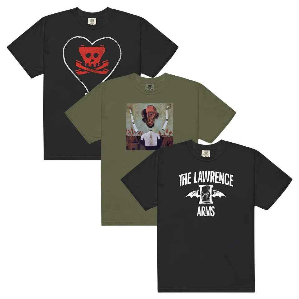alkaline-trio-hot-water-music-lawrence-arms-t-shirt-bundle-3er image 1