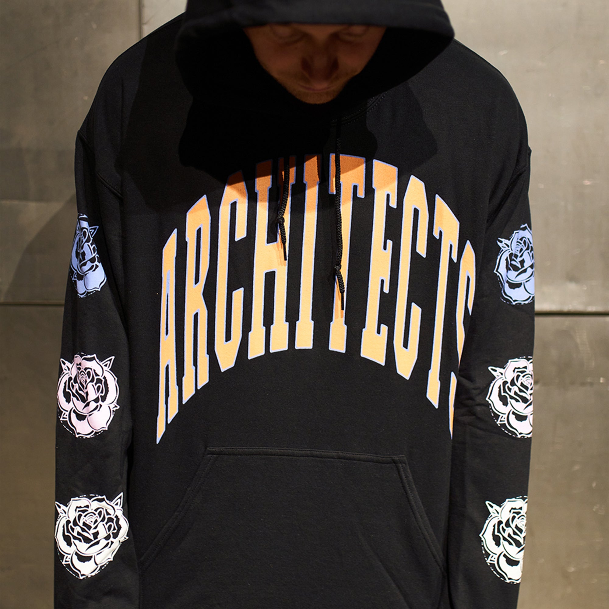 architects-rose-pullover-hoodie-schwarz-mit-tasche image 5
