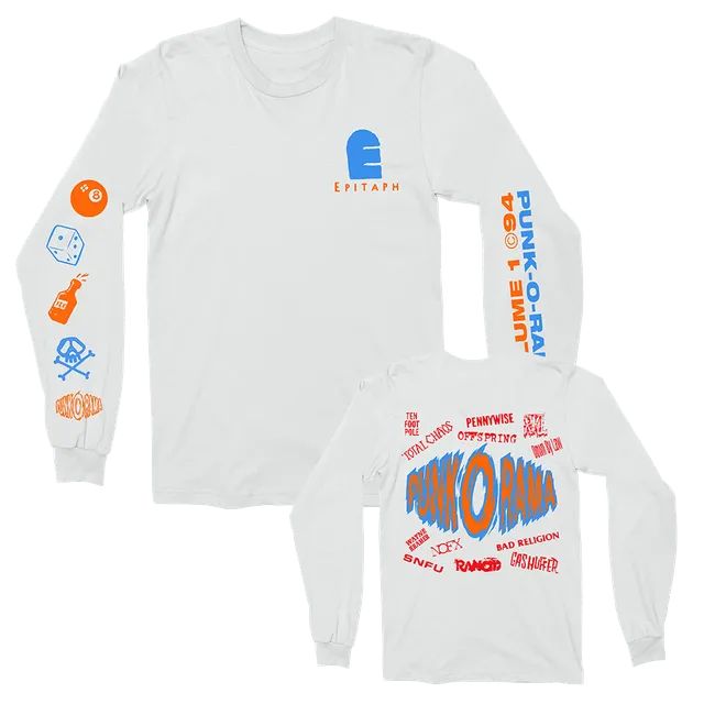 punk-o-rama-logo-longsleeve-wei-baumwolle image 1