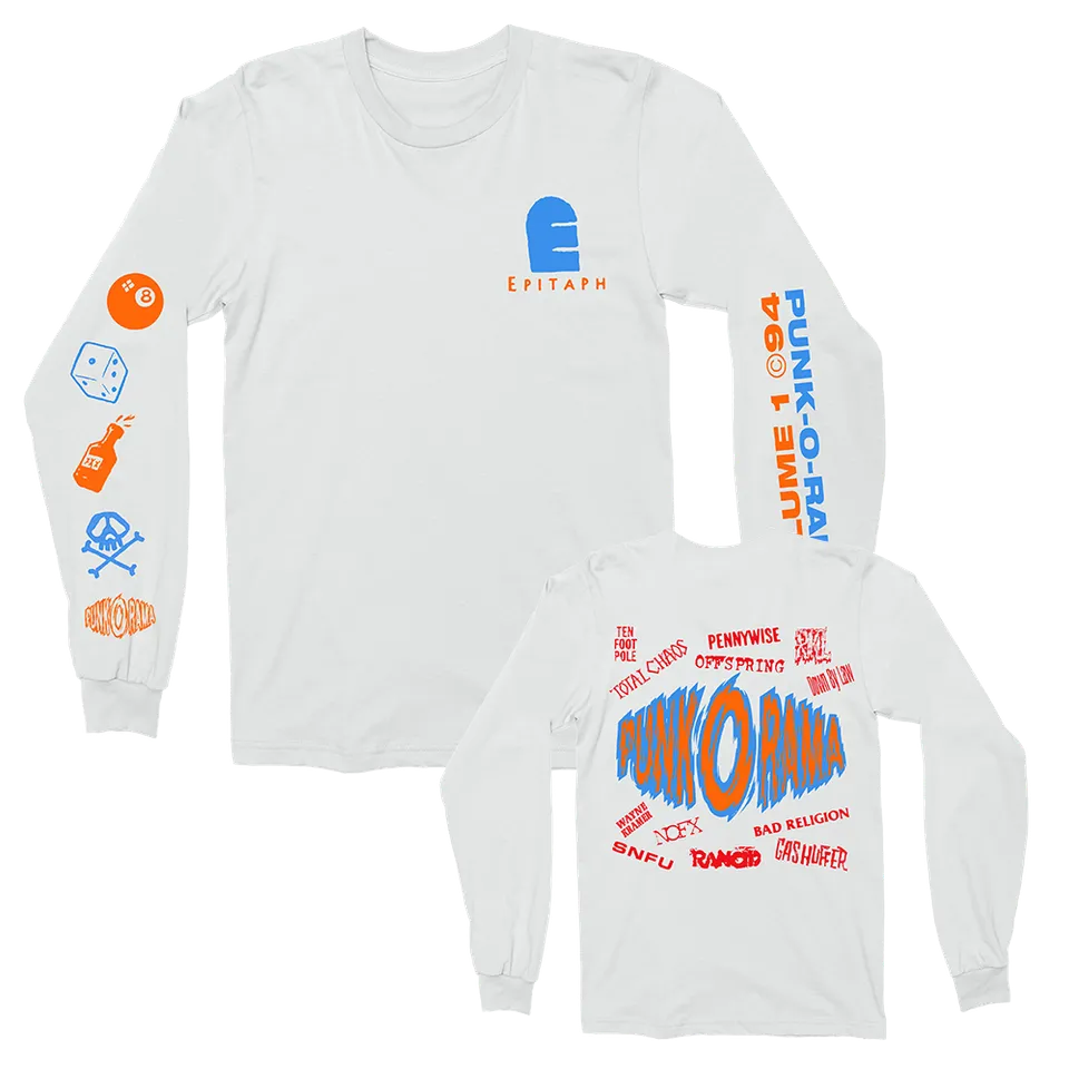 punk-o-rama-logo-longsleeve-wei-baumwolle image 1