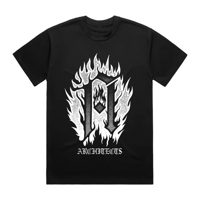 architects-flaming-a-2025-eu-tour-t-shirt-schwarz image 1