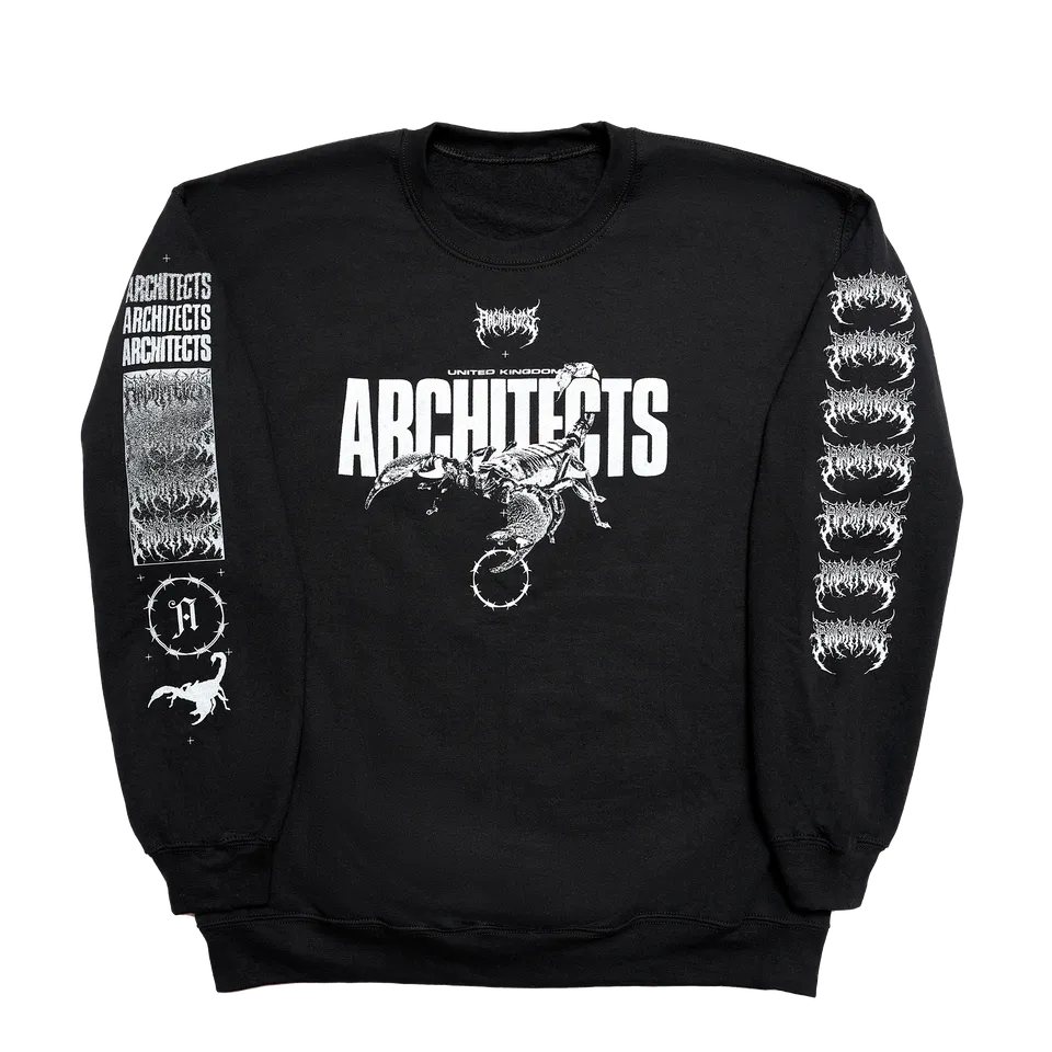 architects-scorpion-eu-2024-tour-black-crewneck image 1