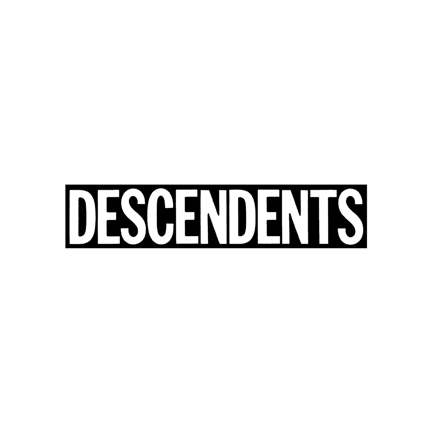descendents-logo-sticker-schwarz-wei-aufkleber image 1