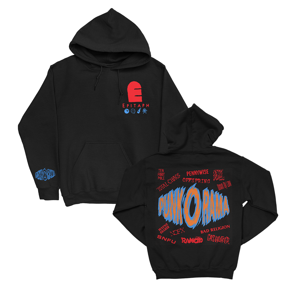 punk-o-rama-logo-pullover-hoodie-schwarz-kapuzenpullover-l image 1