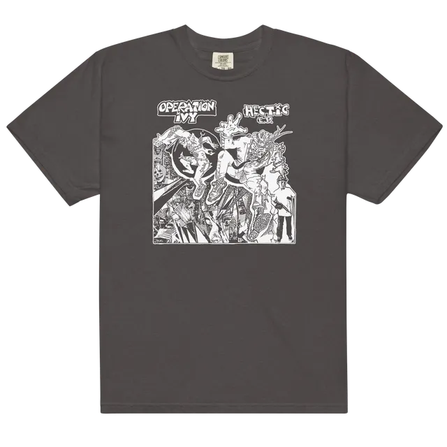 hectic-t-shirt-dark-gray-baumwolle-ep-artwork image 1