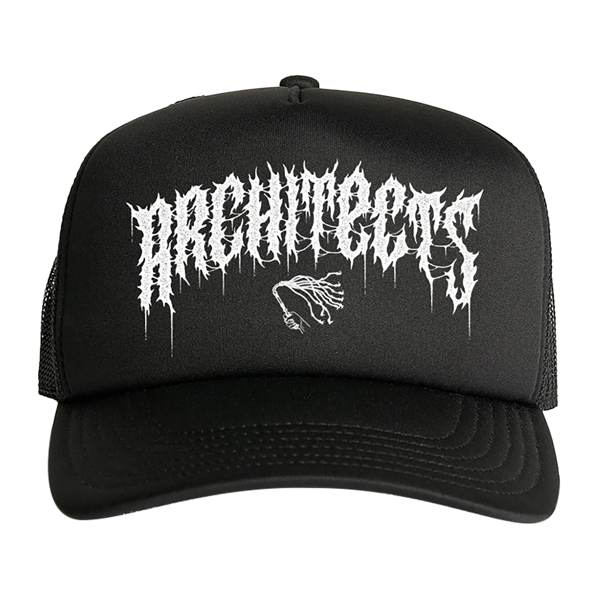 architects-whiplash-trucker-hat-schwarze-kappe-logo image 1