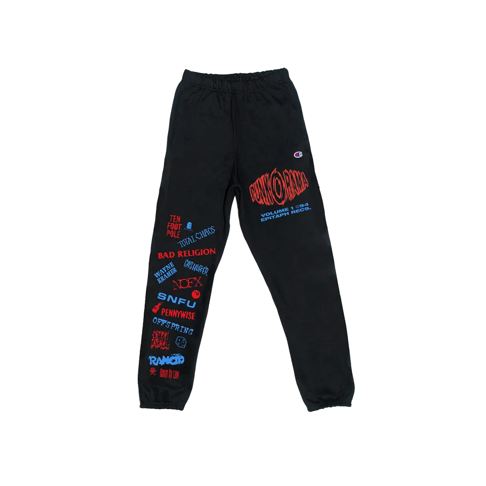 epitaph-punk-o-rama-vol-1-logos-sweatpants-schwarz image 1