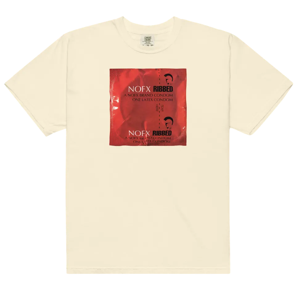 epitaph-ribbed-t-shirt-elfenbein-baumwolle image 1