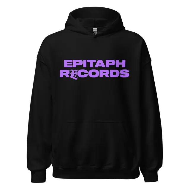 epitaph-records-logo-hoodie-schwarz-kapuzenpullover image 1