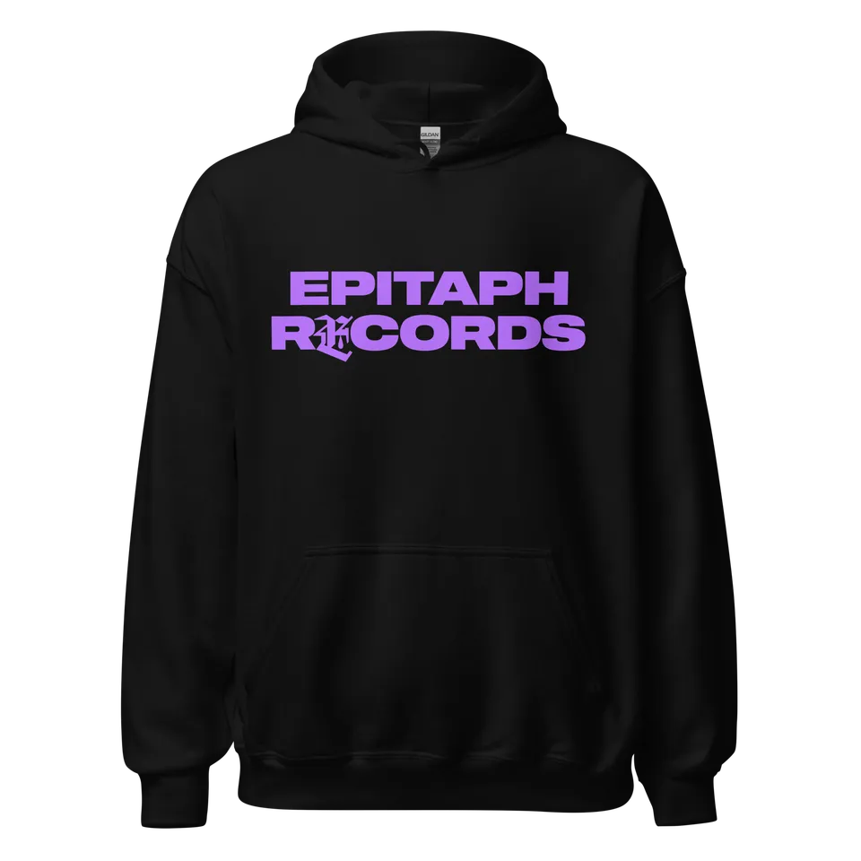 epitaph-records-logo-hoodie-schwarz-kapuzenpullover image 1