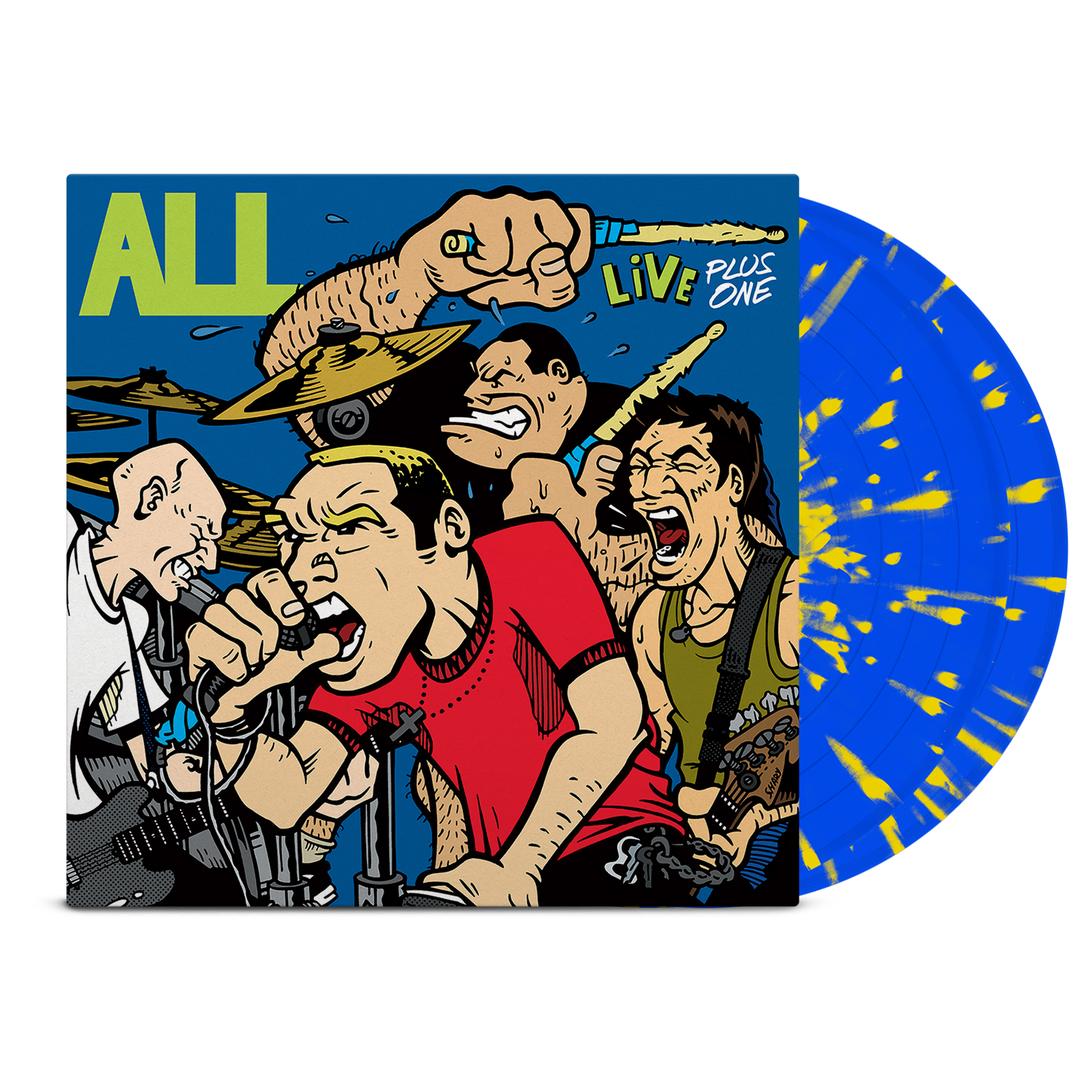 descendents-all-live-plus-one-2xlp-vinyl-sky-blue-splatter image 1