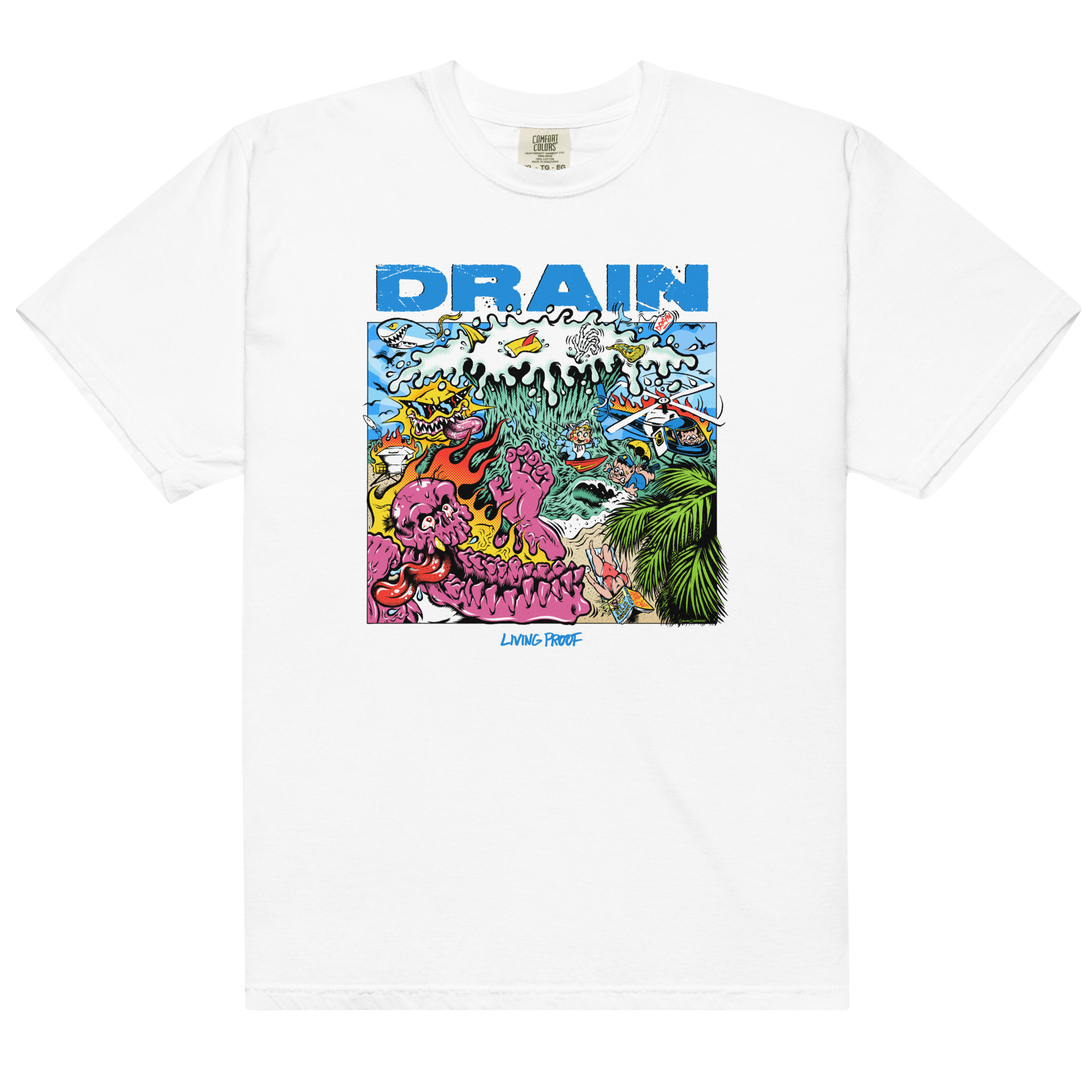 drain-living-proof-t-shirt-wei-baumwolle image 1