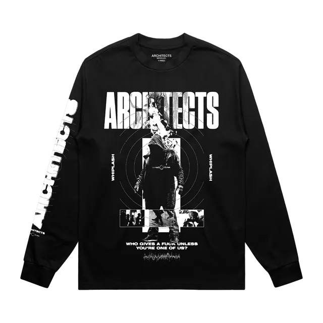 architects-whiplash-flame-longsleeve-schwarz-baumwolle image 1