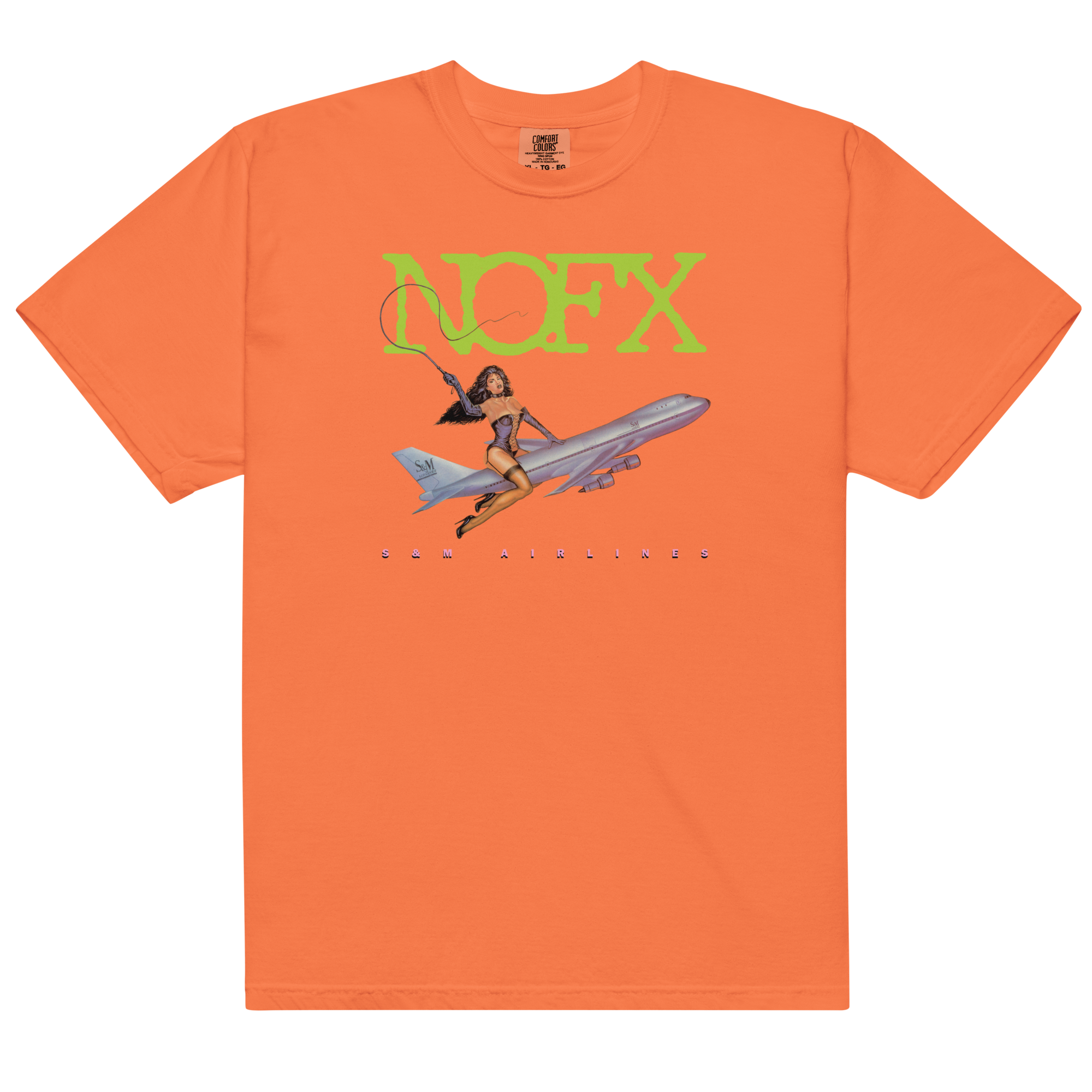 nofx-s-m-airlines-t-shirt-orange-baumwolle image 1
