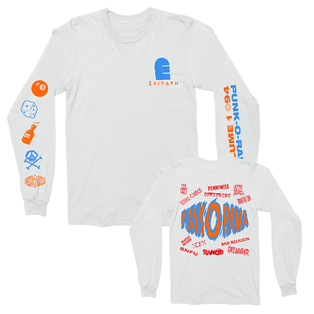 punk-o-rama-logo-longsleeve-wei-baumwolle image 1
