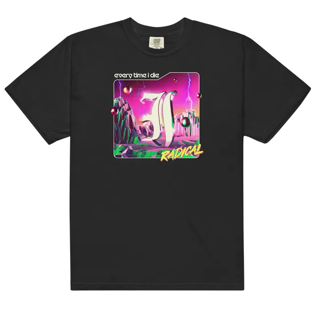radical-t-shirt-schwarz-album-cover-baumwolle image 1