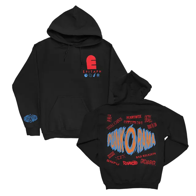 punk-o-rama-logo-pullover-hoodie-schwarz-kapuzenpullover-l image 1