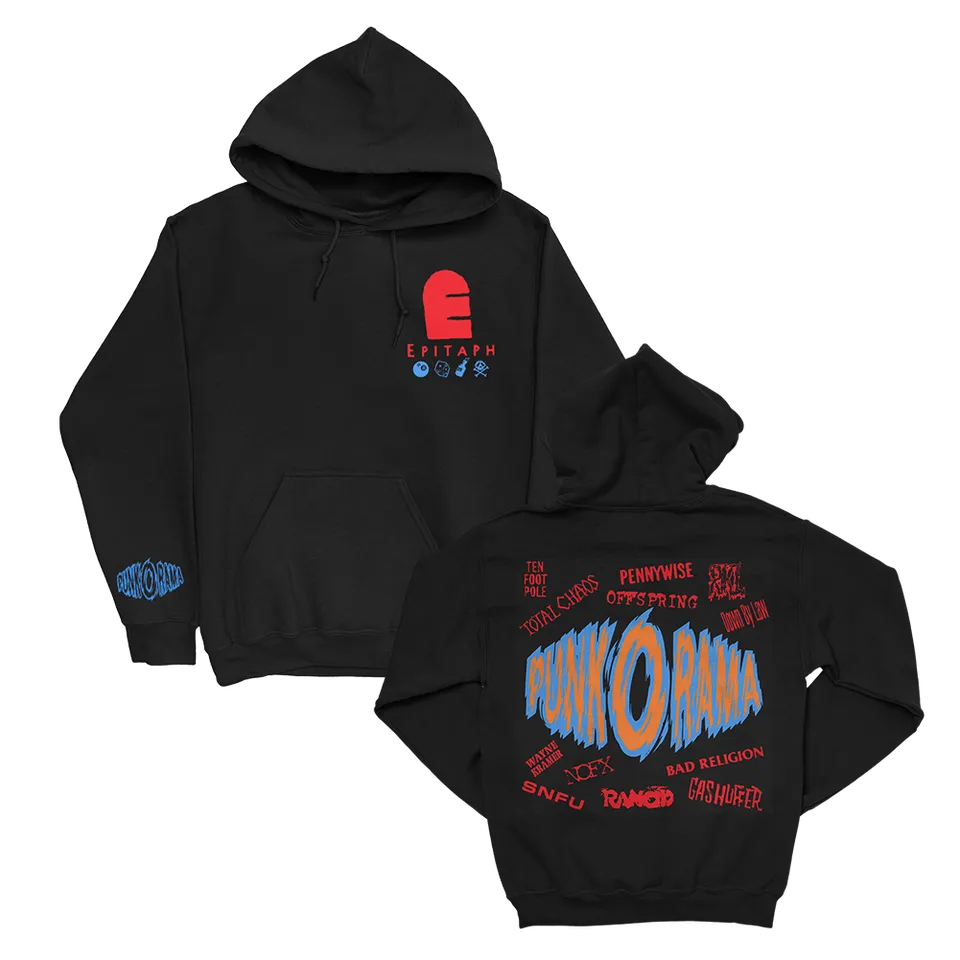punk-o-rama-logo-pullover-hoodie-schwarz-kapuzenpullover-l image 1