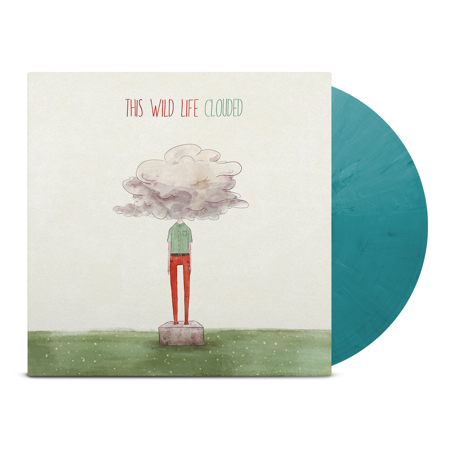this-wild-life-clouded-lp-vinyl-green-blue-white image 1