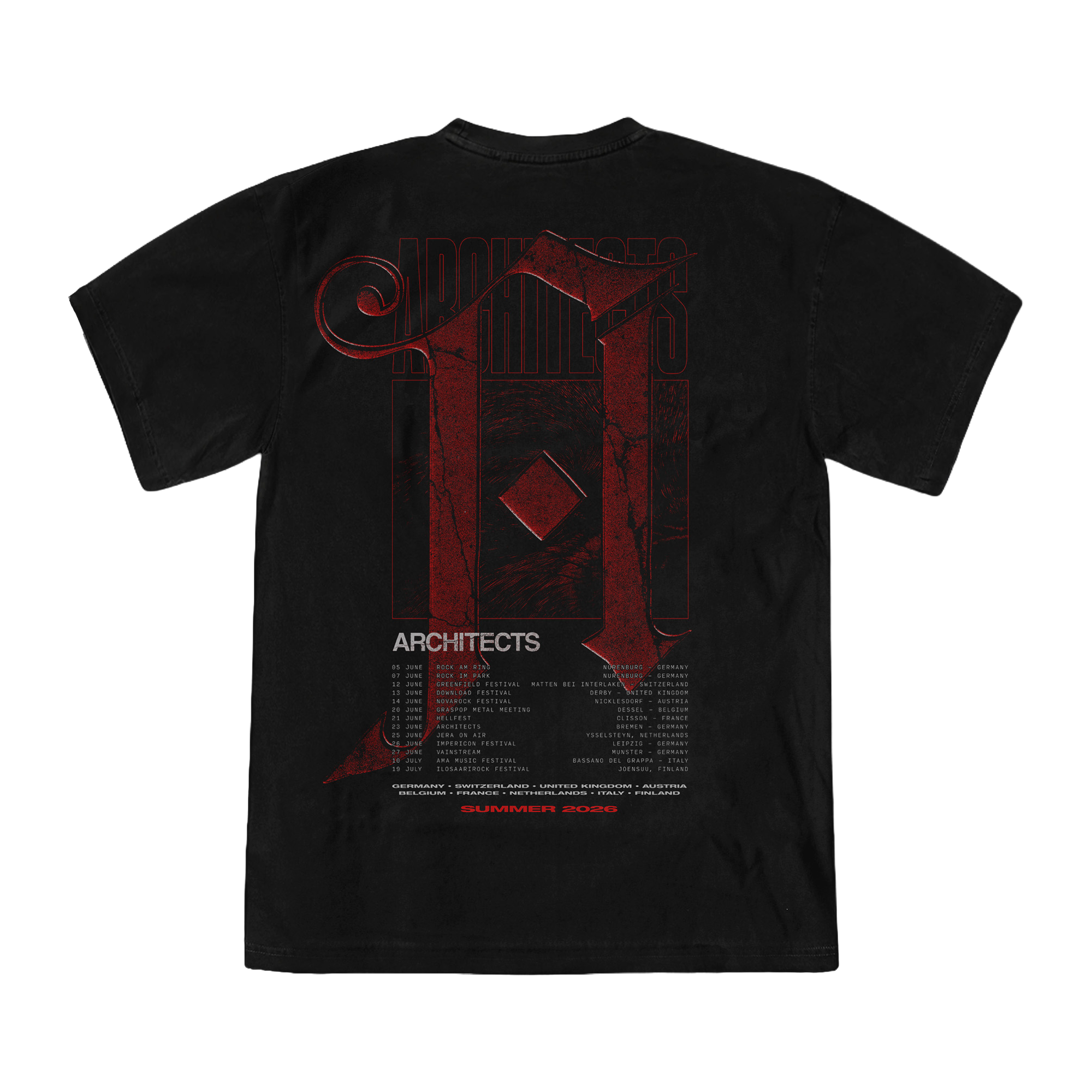 architects-pack-leader-tour-t-shirt-wolf-baumwolle image 2