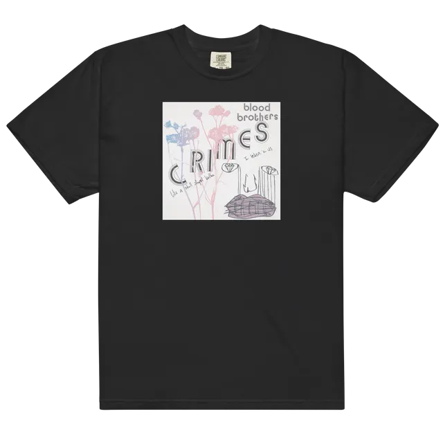 crimes-t-shirt-schwarz-album-cover-baumwolle image 1