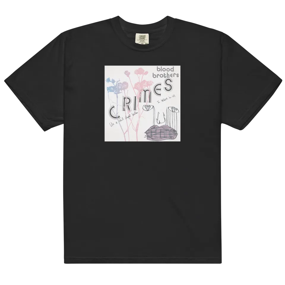 crimes-t-shirt-schwarz-album-cover-baumwolle image 1
