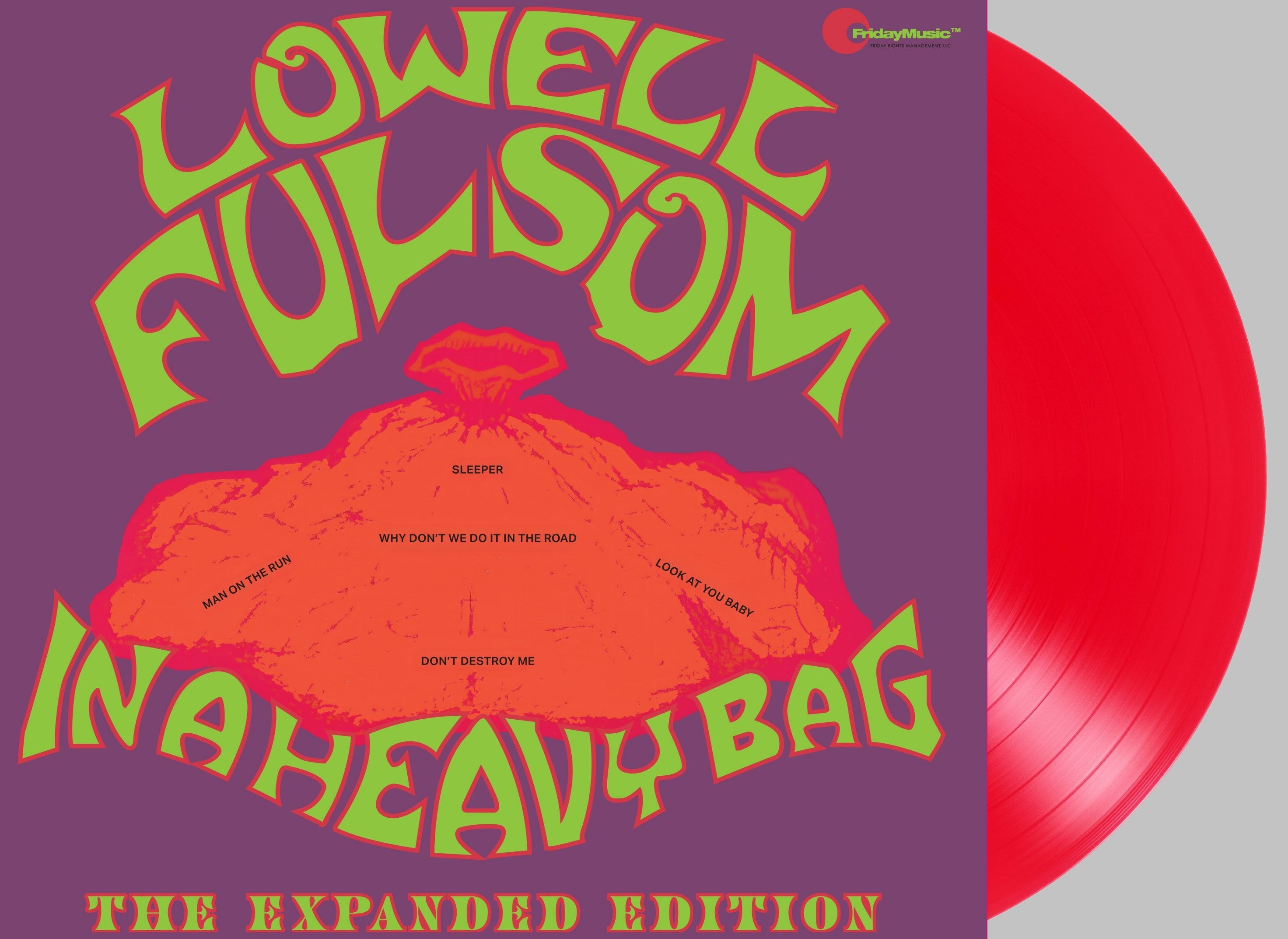 friday-music-lowell-fulsom-heavy-bag-vinyl-rotes-55th-anniversary-vinyl image 1