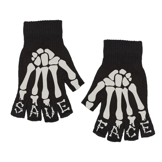 save-face-skeleton-fingerless-gloves-handschuhe-schwarz image 1