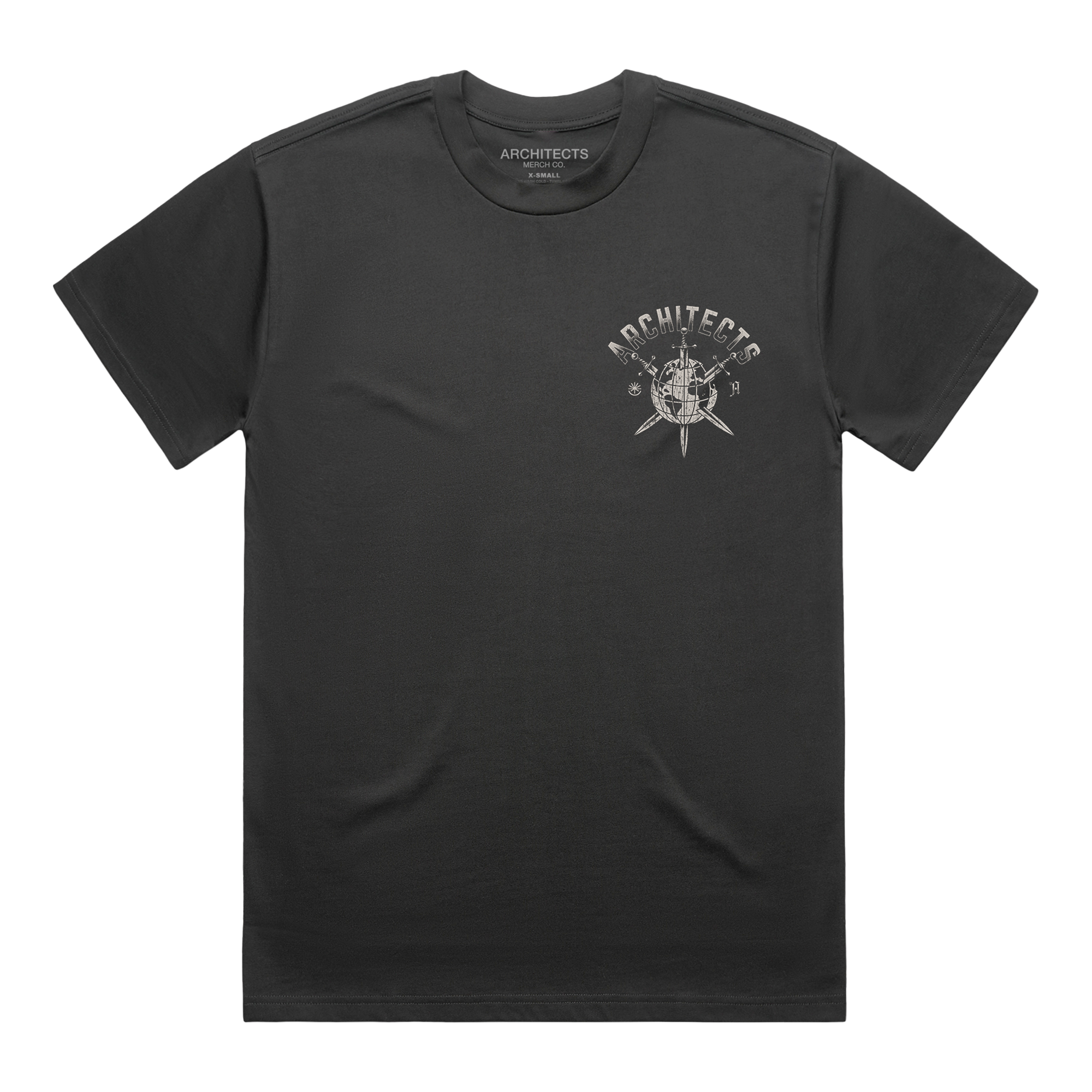 architects-apparel-everything-ends-globe-t-shirt-schwarz-baumwolle image 1
