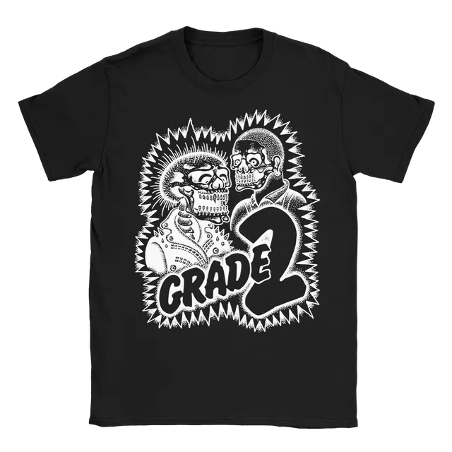 grade-2-skeletons-tee-t-shirt-schwarz-baumwolle image 1