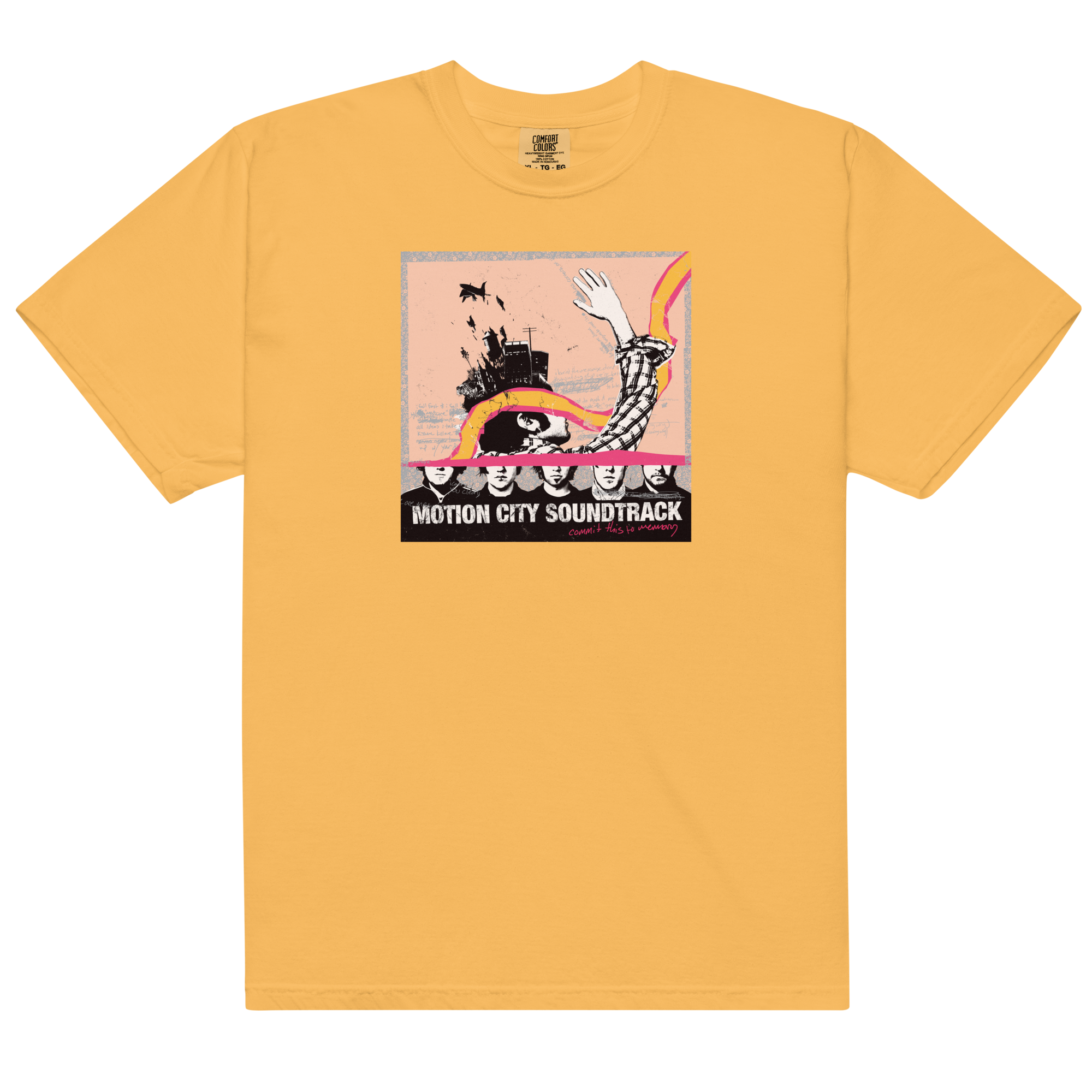 motion-city-soundtrack-commit-this-to-memory-t-shirt-gelb image 1