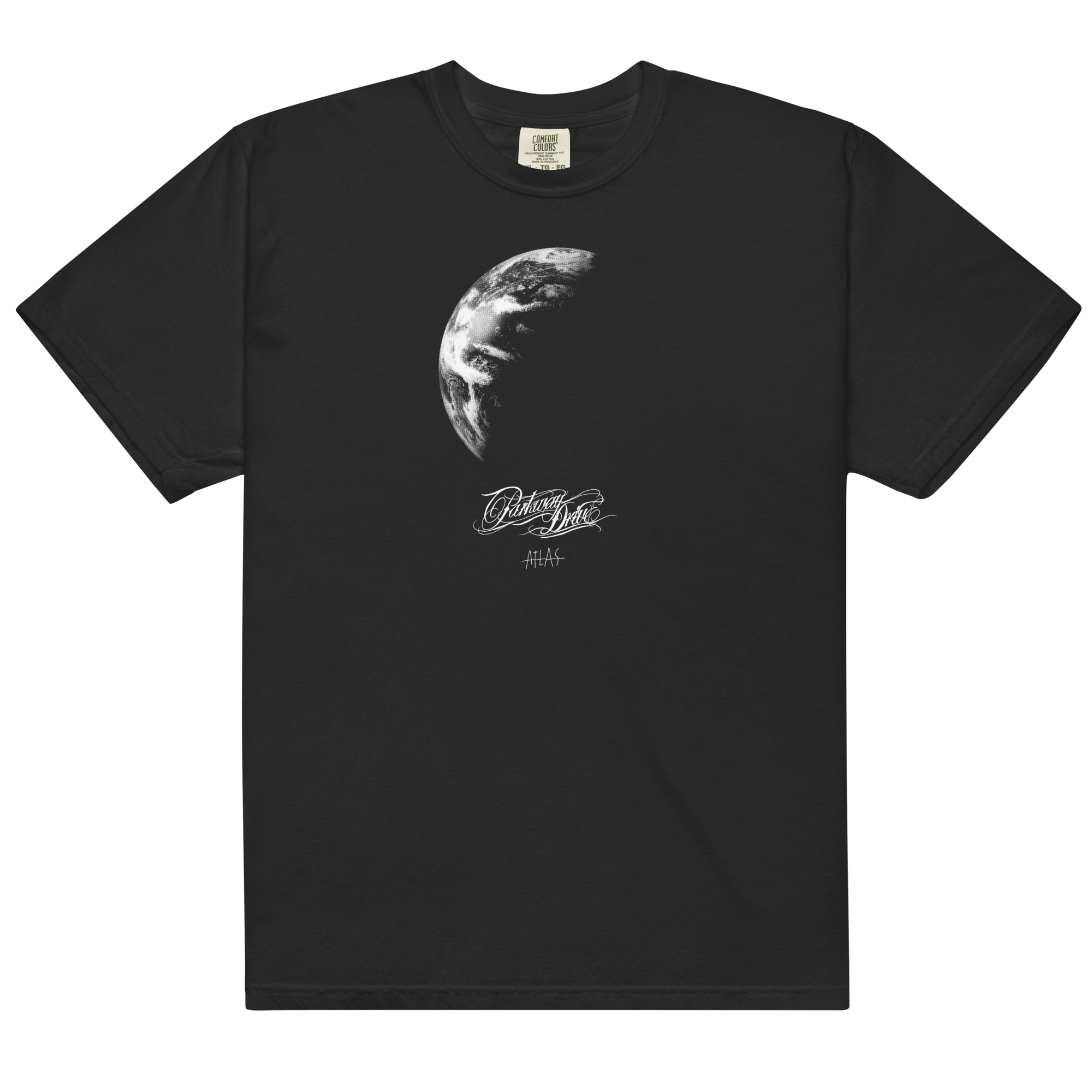 atlas-t-shirt-schwarz-albumcover-shirt-baumwolle image 1