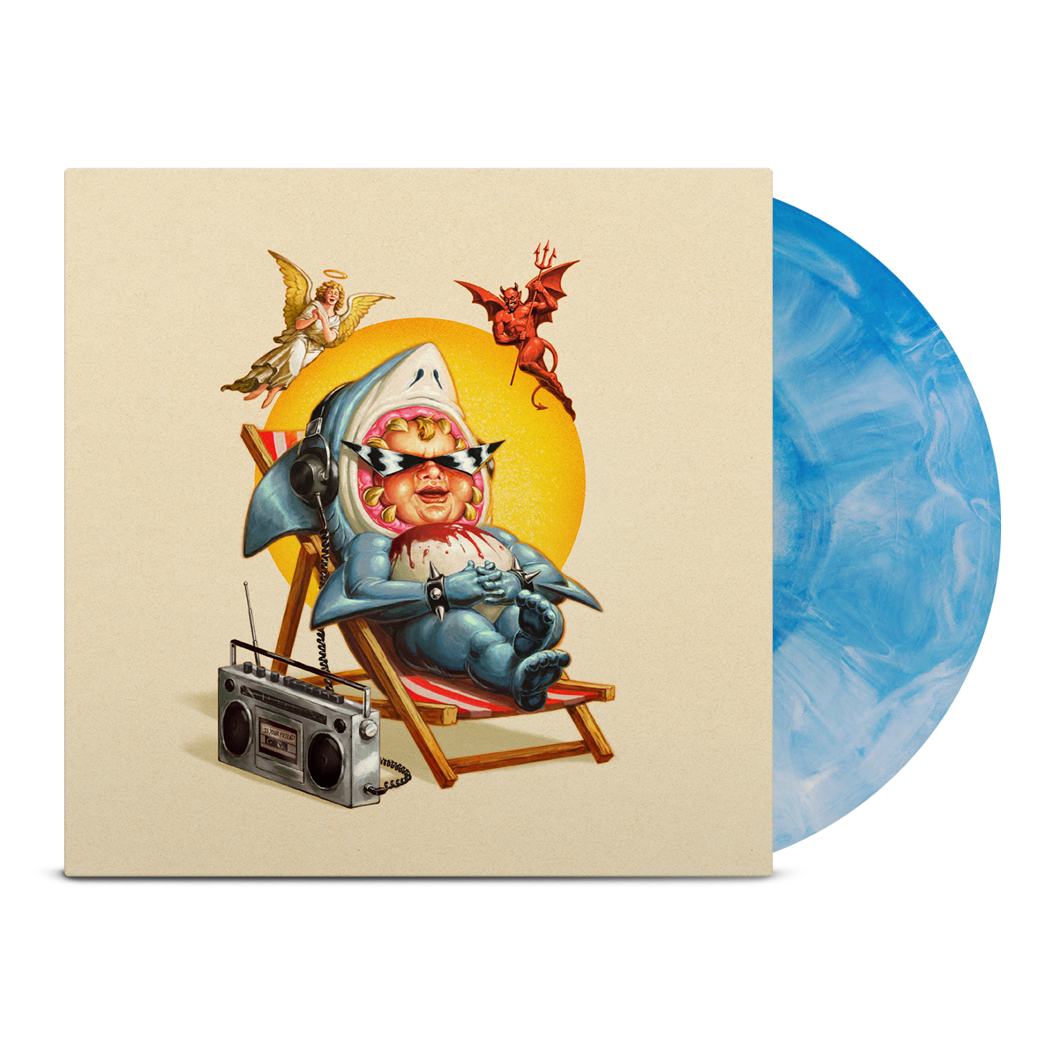 drain-is-your-friend-lp-vinyl-kewpie-blue-splash image 1