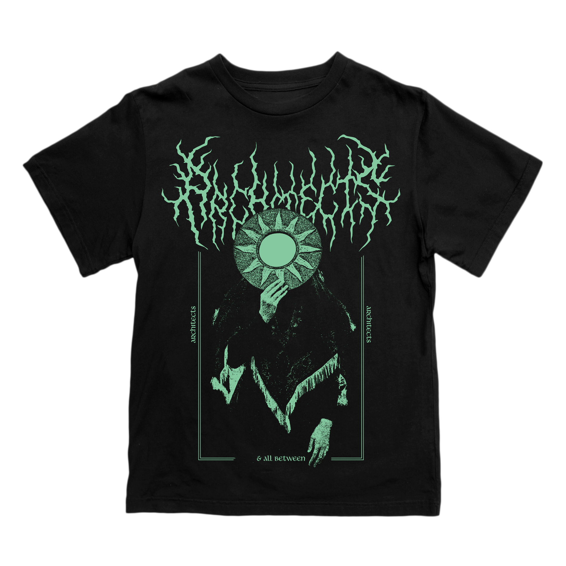 architects-occult-t-shirt-glow-in-the-dark-schwarz-unisex image 1