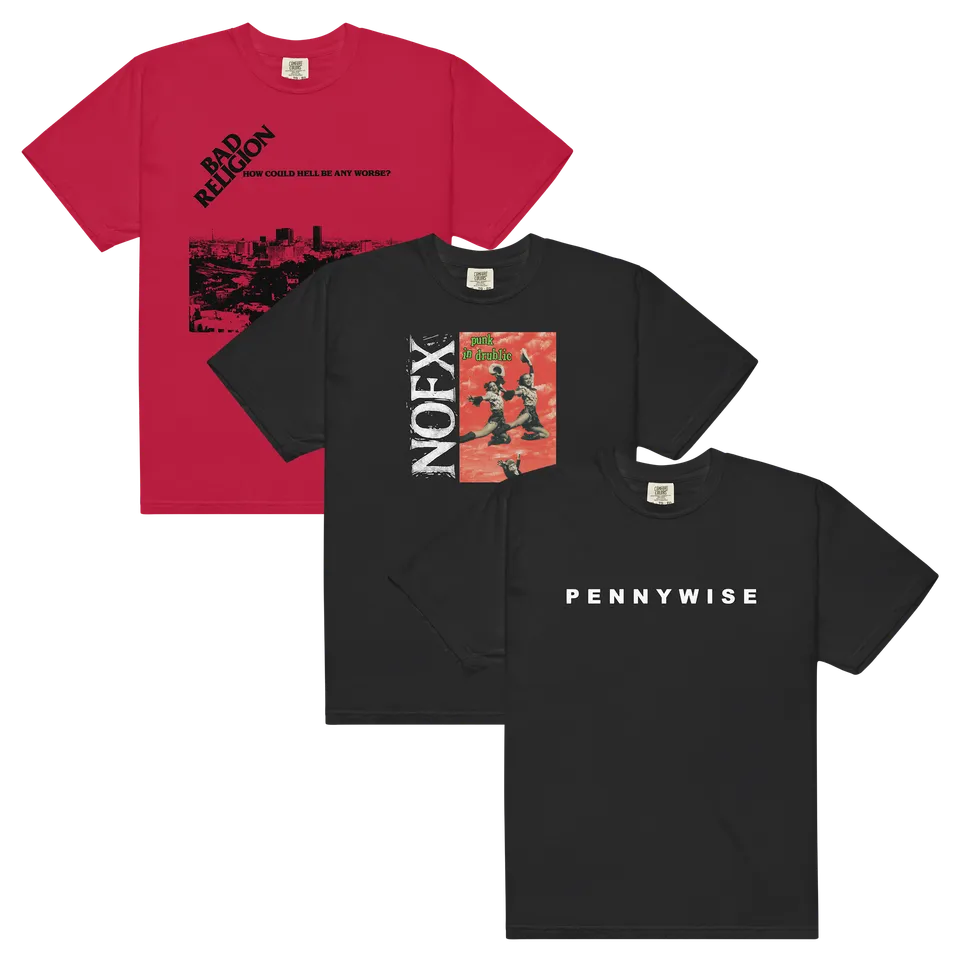 bad-religion-nofx-pennywise-t-shirt-bundle-3er-set image 1