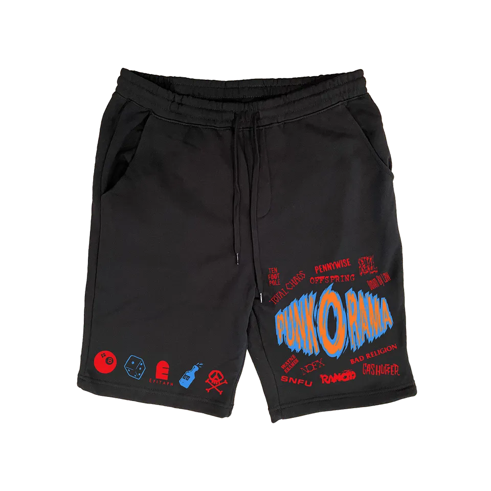 punk-o-rama-por-logo-sweat-shorts-schwarz image 1