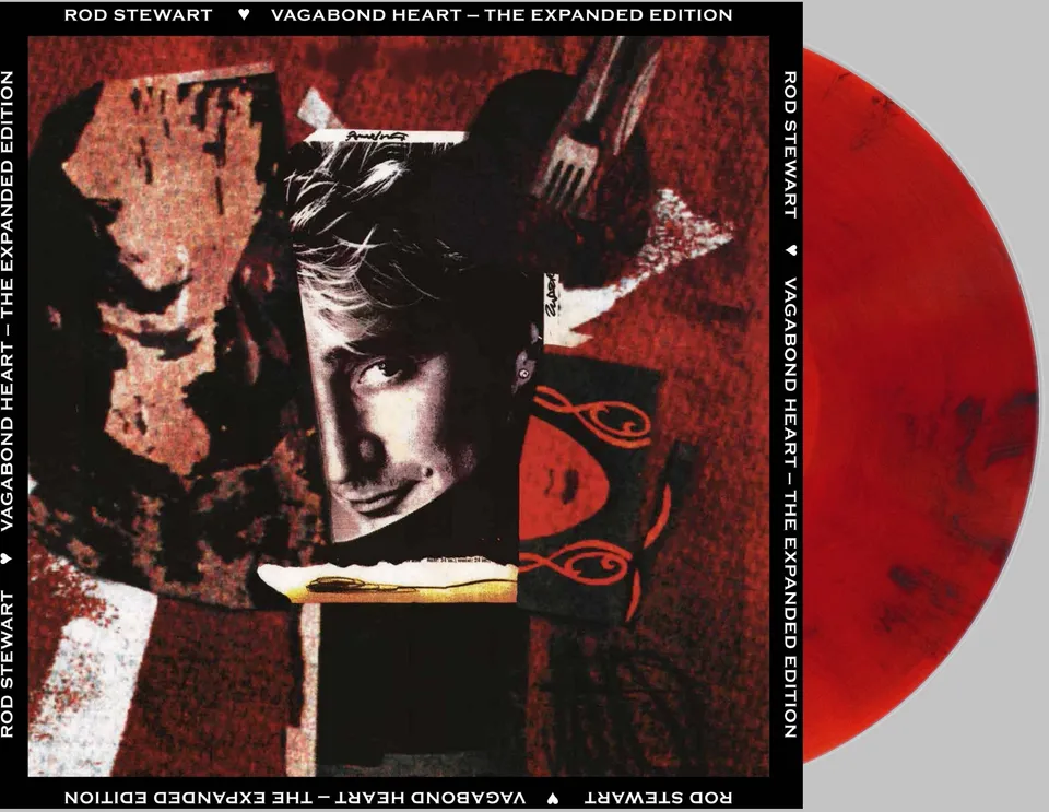 friday-music-rod-stewart-vagabond-heart-vinyl-ruby-red-bonus image 1