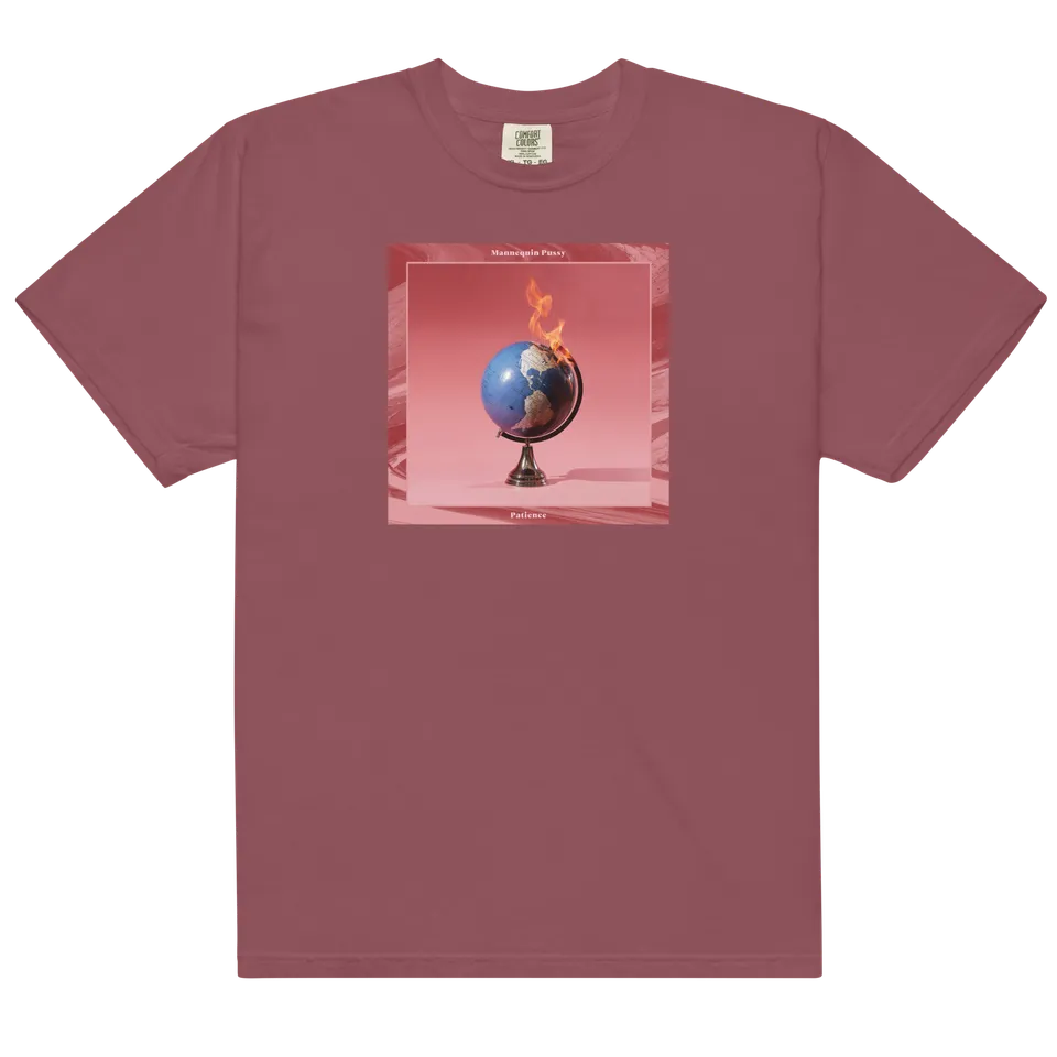 mannequin-pussy-patience-t-shirt-ziegelrot-baumwolle image 1