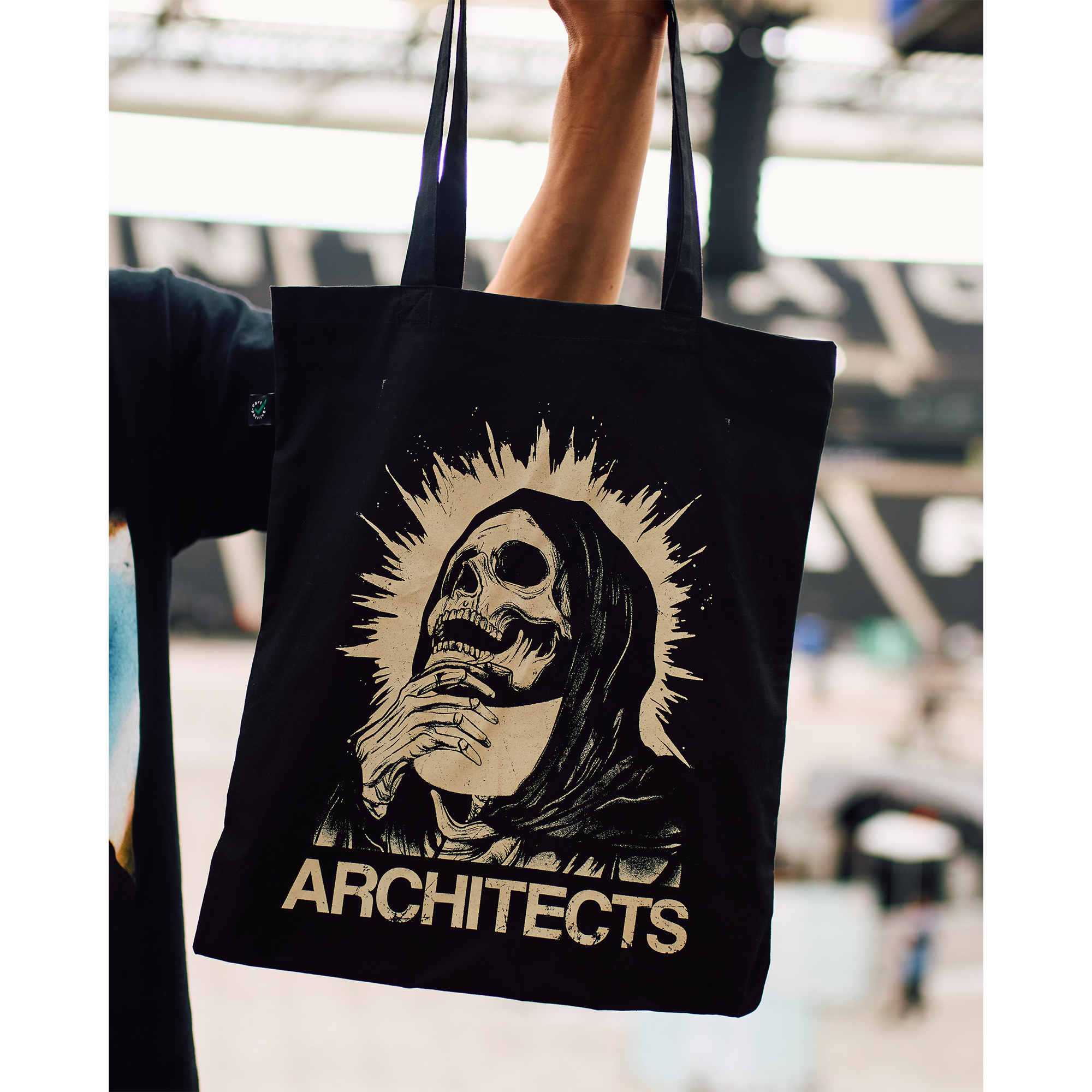 architects-whiplash-tote-bag-schwarz-stoffbeutel image 3