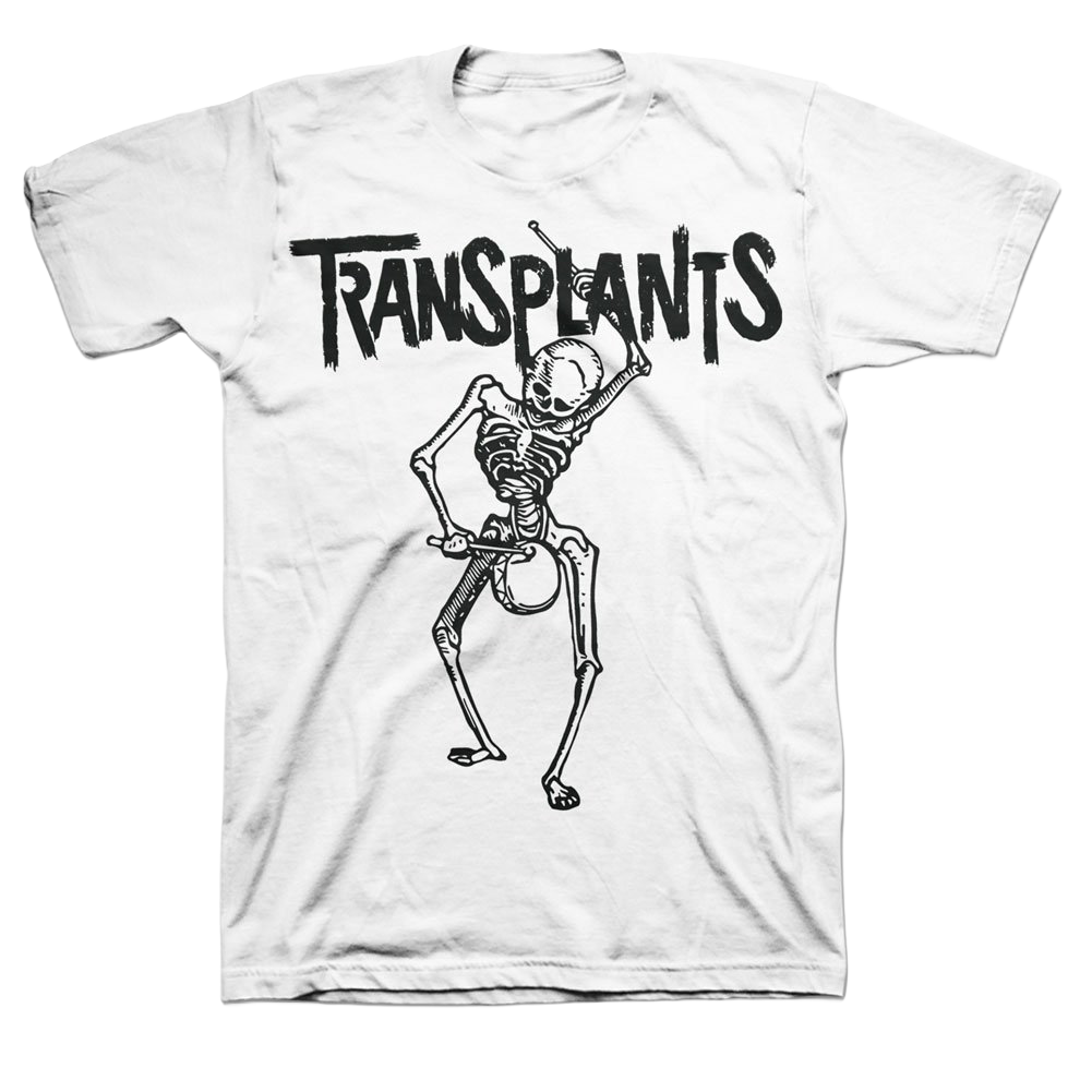 transplants-skeleton-t-shirt-wei-baumwolle-siebdruck image 1
